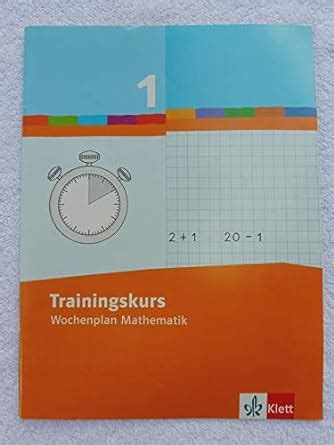 Wochenplan Mathematik Schuljahr Trainingskurs Amazon De B Cher