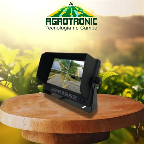 MONITOR CAMERA DE VIDEO AGRÍCOLA 4 VISÕES SIMULTÂNEAS Agrotronic