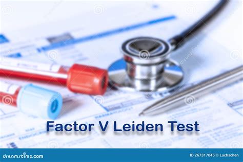 Factor V Leiden Test Testing Medical Concept Checkup List Medical