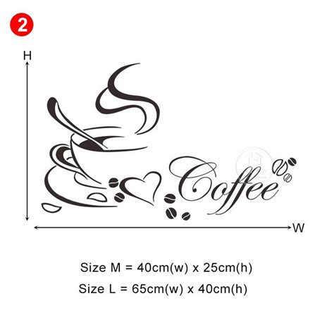 Coffee Wall Sticker Coffee Wall Decal Kitchen Decal Meal - Etsy