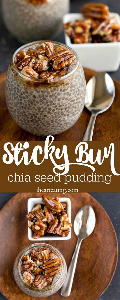 Sticky Bun Chia Seed Pudding Recipe Healthy Breakfast Snack Or