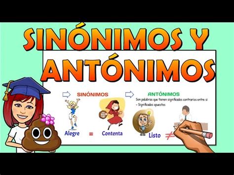 Sinonimo SinÓnimo ¿qué Son Los Sinónimos Las Palabras Tienen Significados Asociados Más De