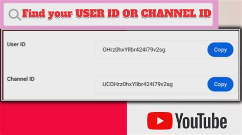 How To See Find Out Youtube User Id And Channel Id Get User Channel