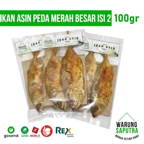 Jual Ikan Asin Peda Merah Super Besar Isi Cap Warungsaputra Bandung