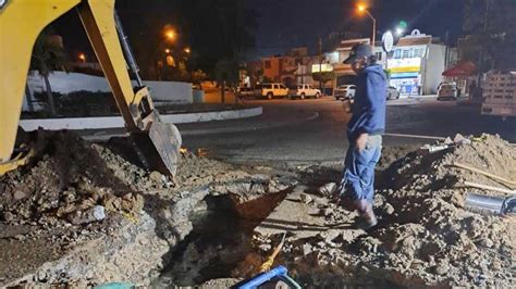 Por ruptura de tubería esta noche 10 colonias se quedan sin agua