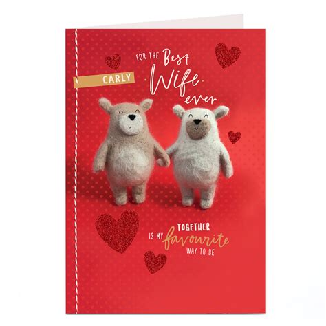 Buy Personalised Valentine S Card For The Best Wife For Gbp 1 79 Card Factory Uk