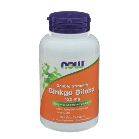 Now Ginkgo Biloba 120 Mg Veg Capsules Shop Herbs And Homeopathy At H E B