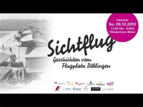 Sichtflug Geschichten Vom Flugplatz B Blingen Sd Youtube