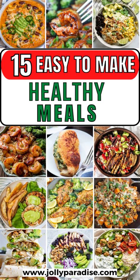 15 Best Healthy Meals - Jolly Paradise