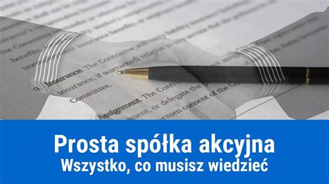 Prosta spółka akcyjna kompendium wiedzy