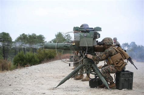 Anti Tank Missileman Fires An M A Saber Missile Launcher Stocktrek