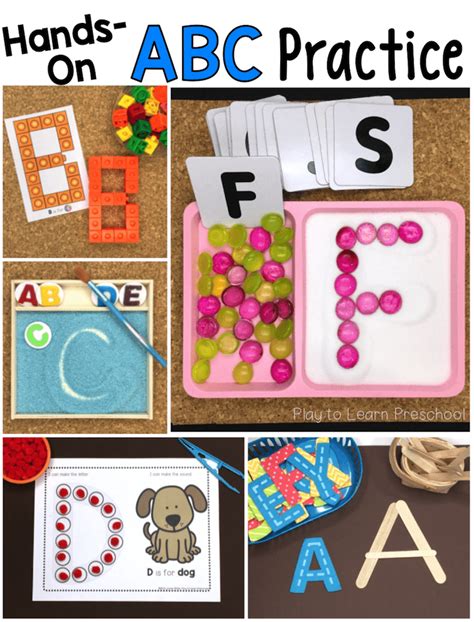 Ways to teach the alphabet - Play to Learn Preschool