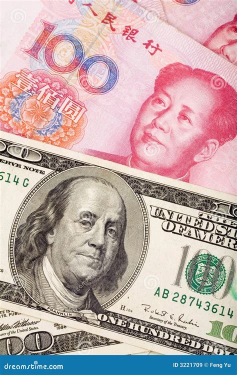 Chinese yuan and us dollar stock image. Image of chinese - 3221709