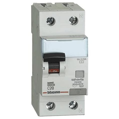 Bticino Differential Circuit Breaker P N A Ma Ac Type Ka Modules