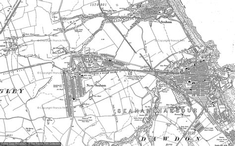 Historic Ordnance Survey Map Of Seaham 1914 Francis Frith