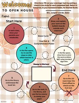 Open House Scavenger Hunt Editable By Savvycreator Tpt