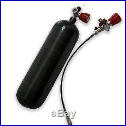 Firefighter 6 8L 4500Psi Black Carbon Fiber PCP Cylinder High Pressure