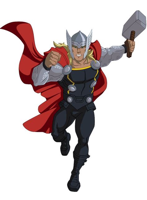 Avengers Assemble Cartoon Thor Comic Art Thor Comic