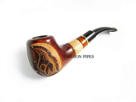 Pipe Carving Handmade Tobacco Pipe Wood Pipe Inlaid And Etsy