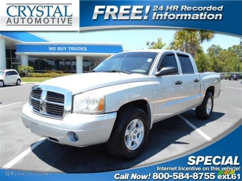 2007 Bright Silver Metallic Dodge Dakota Slt Quad Cab 4x4 103784465