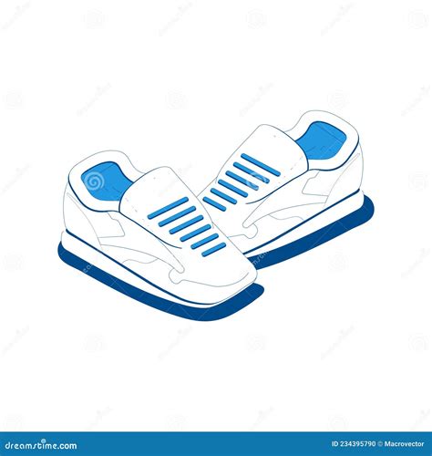 Isometric Sport Sneakers Composition Stock Vector Illustration Of