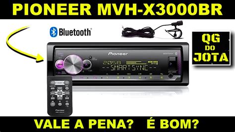 PIONEER MVH X3000BR MEDIA RECEIVER Análise de Produtos 20 YouTube