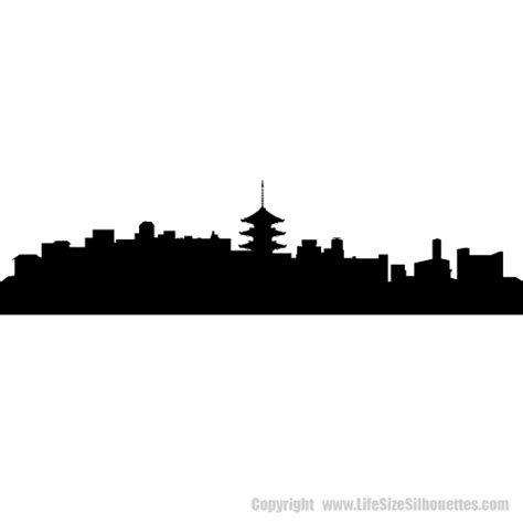 Kyoto Japan Skyline Decals Wall Decor Vinyl Decor