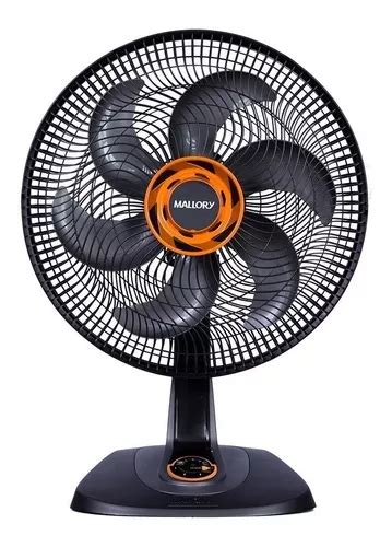 Ventilador de mesa Mallory TS40 Total Control turbo preto 6 pás 40