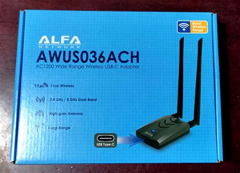 Alfa AWUS036ACH WiFi 802.11ac AC1200 Long-Range Wireless USB Adapter ...