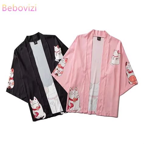 Kimono Japon S Harajuku Para Hombre Y Mujer Ropa Asi Tica C Rdigan De