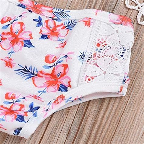 ranrann ranrann Kinder Mädchen Bikini Tankini Zweiteiler Badeanzug Oberteil Top mit Stickerei
