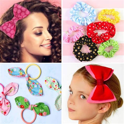 Diy Hair Ties Bow Hairbands {free Pattern} Treasurie