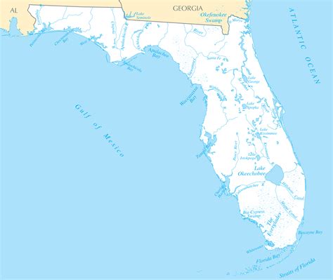 Florida Rivers And Lakes Mapsofnet