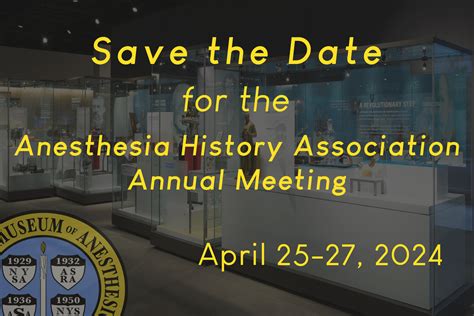 2024 Anesthesia History Association Annual Meeting Wood Library