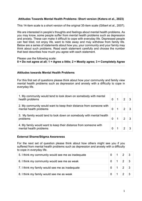 PDF Manual Short Version Attitudes Towards Mental Health Problems