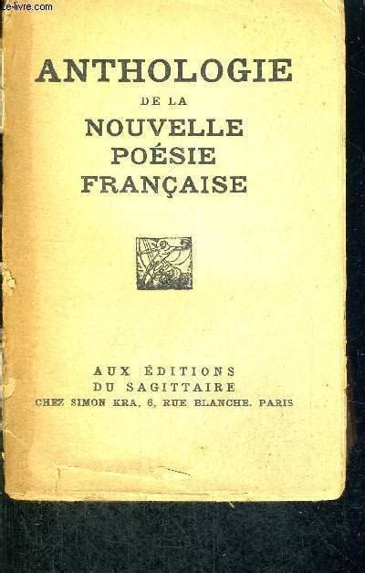 Anthologie De La Nouvelle Poesie Francaise By Collectif Bon Couverture