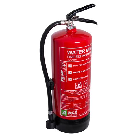 Ltr Water Mist Fire Extinguisher Act Fire Inc Vat