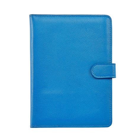 iPad Mini Case | Maritime Blue Pebble Grain Leather – Graphic Image