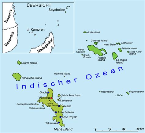 Seychellen Geografie und Landkarte Länder Seychellen Goruma