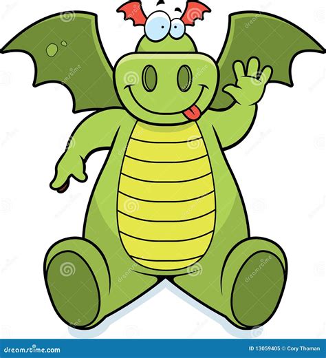 Dragon Sitting Royalty Free Stock Photo Image 13059405