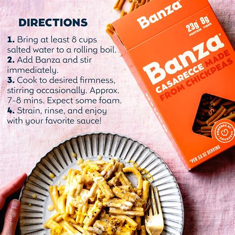 Buy Banza Chickpea Pasta Wheels Gluten Free Healthy Pasta High Protein Lower Carb And Non