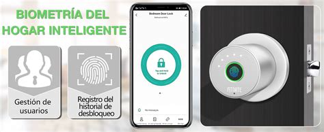 Fitnate Perilla Inteligente Para Puerta Pomo De Puerta Con Control De