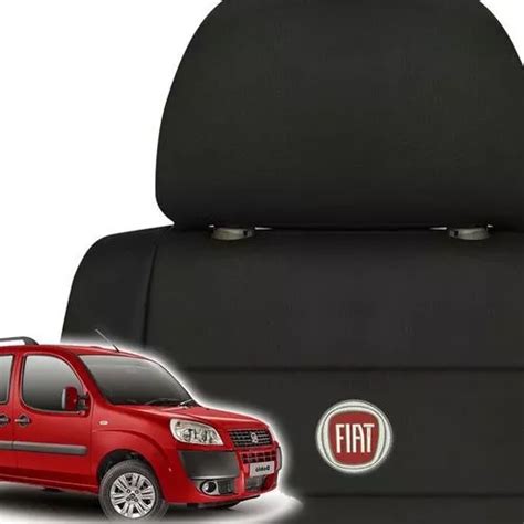 Capas De Banco Couro Doblo Logo Fiat E Lugares R Em