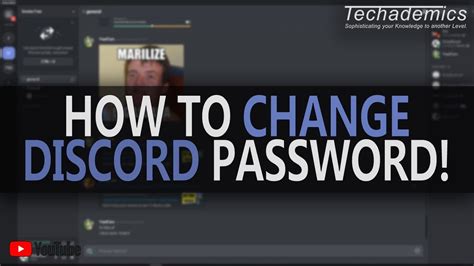 How To Change Your Discord Password On Windows Youtube