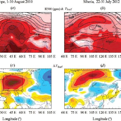 Spatial Distributions Of The 500 HPa Geopotential Height Isolines And