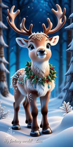 Adorable Baby Deer in the Snow