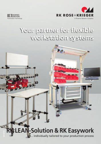 Rk Easywork Assembly Workstation Systems Rk Rose Krieger Gmbh Pdf Catalogs Technical