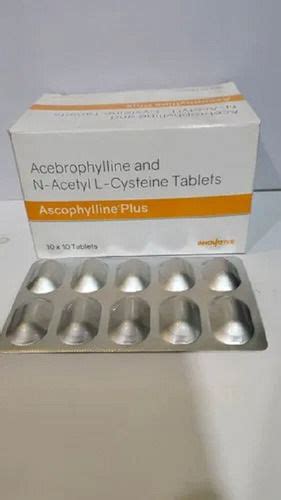 Ascophylline Plus Acebrophylline And N Acetylcysteine Tablets 10x10