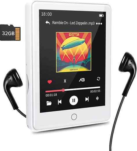 RUIZU 32GB MP3 Player With Bluetooth 5 3 2 8 Full Touch Screen