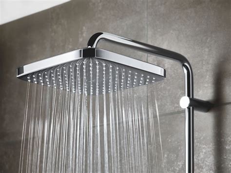 Grohe Tempesta Mm Square Overhead Shower Chrome Star From Reece